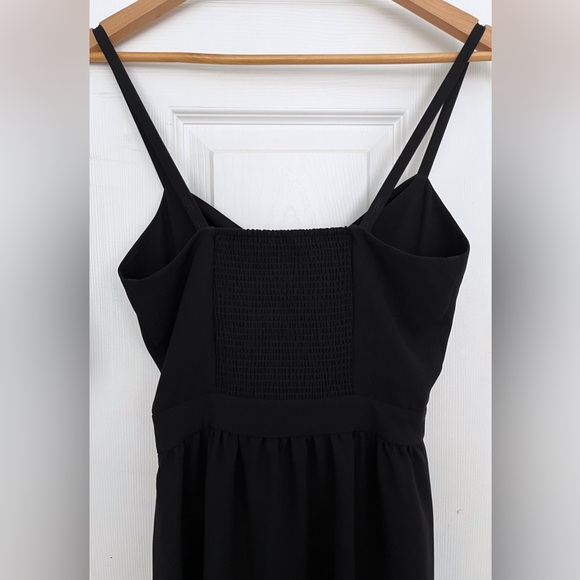 🖤 Aritzia Wilfred Black Adelia Tie Front Dress, Size 0 - Picture 5 of 10